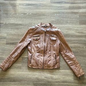 Jou Jou Vegan Leather Jacket / Size M